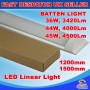 45W 1500mm LED Batten Linear Tube Light 5000lm, Cool White With Fittings