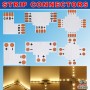 10 mm 2 pin Plus shape connector for IP20 10mm single color LED strip