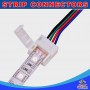 10mm 4 pin RGB LED strip to power connector with 15cm cable IP54/IP65