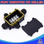 4 Way IP68 Outdoor Waterproof Junction Box Black 24A 450VAC T60 Enclosure Case Box Shell
