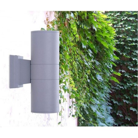 2 x 3W LED Up and Down Wall Light Waterproof Garden Lamp Light in Grey