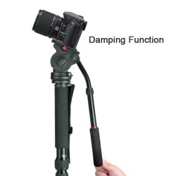 Professional Heavy Duty Photo Video Camera Monopod Stand Kit, Pan & Tilt Head