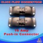 10 x Click Fast Flow 3 Pin Push In Connector Pull Apart 16 Amp 3 Pole Flow