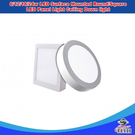 6/12/18/24w LED Surface Mounted Round/Square LED Panel Light Ceiling Down light