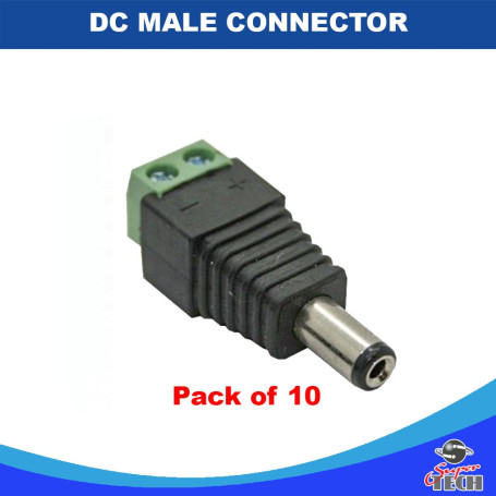 10 X DC MALE/FEMALE CONNECTORS