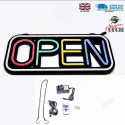 Led Neon SILICONE OPEN SIGN Rectangle Shape Board Shop Sign With Remote Control
