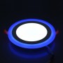 6/9/16&24W 3 mode Dual Colour White/Blue Round Recessed Ceiling Slim Led Panel