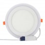 6/9/16&24W 3 mode Dual Colour White/Blue Round Recessed Ceiling Slim Led Panel