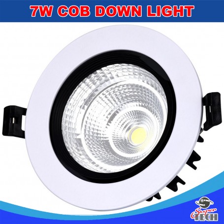 10x 7W COB LED Recessed Ceiling Downlight Spot Lamp Wall Bulb 100-24OV