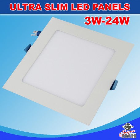 3W LED Recessed Square Ceiling Flat Panel Down Light Cool White With Driver