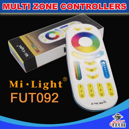 Mi-light FUT092 2.4G RGBWW 4-zone Group Control RF RGB+CCT Remote Controller