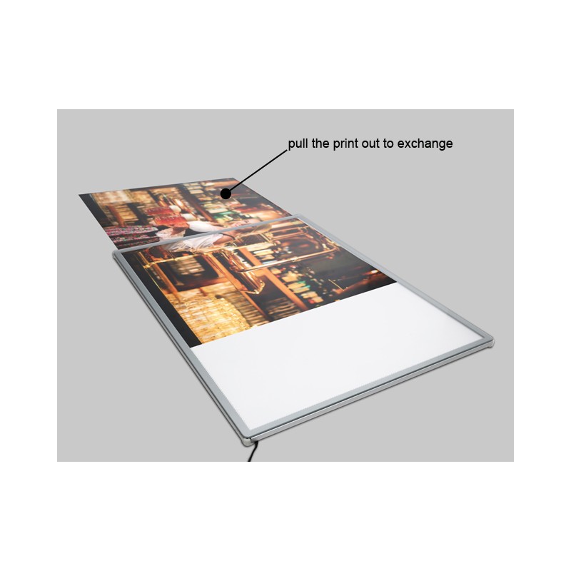 A1 Ultra Slim 10mm Aluminimum Wall Mounted Lightbox poster display frame