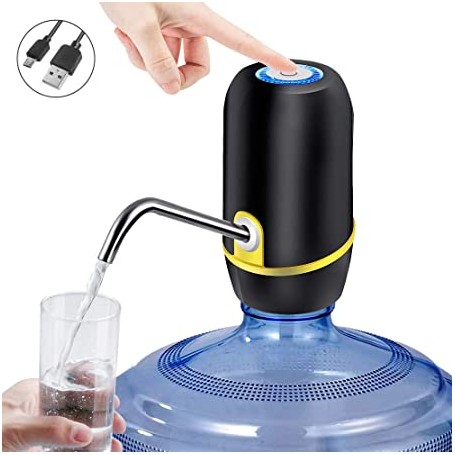 Electric Portable Rechargeable Wireless Mini Automatic Water Pump Dispenser – Black 018