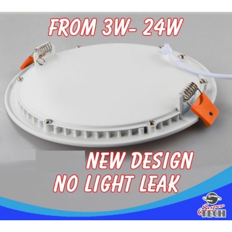 3W Ultra Slim Recessed LED Round Panel Light Downlight Cool White