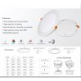 3W Ultra Slim Recessed LED Round Panel Light Downlight Cool White