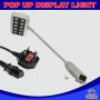 2 x 21W LED Silver Exhibition Display Arm Light Spot Trade Show Event + Clamp UK