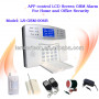 Security Wireless GSM Home, Office Burglar Intruder Alarm, IOS/Android APP Touch LCD GSM Colour White