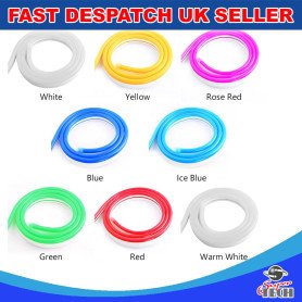 5M 12V SMD2835 6x12mm Silicon LED Flexible Neon Light Strip