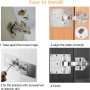 Hinge Repair Plate Kit Kitchen Cabinet Hinges Brackets for Kitchen Cupboard