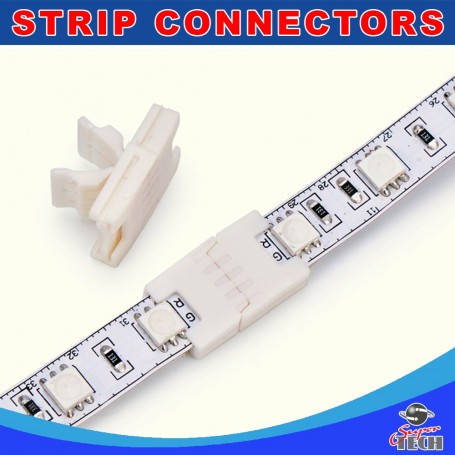 10mm 4 pins strip to strip joint connector with solid lock design for led strip