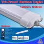 60W 1500MM Tri-Proof LED Batten Linear Tube with IP67 Connector