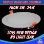 3W LED Recessed Round Ceiling Flat Panel Down Light With Driver