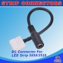 10mm  2 Pin LED Strip 5050/3528 Connector Cable To DC Female Adaptor For Single Colour