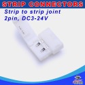 10mm 2pins strip to strip IP20 snap led strip connector